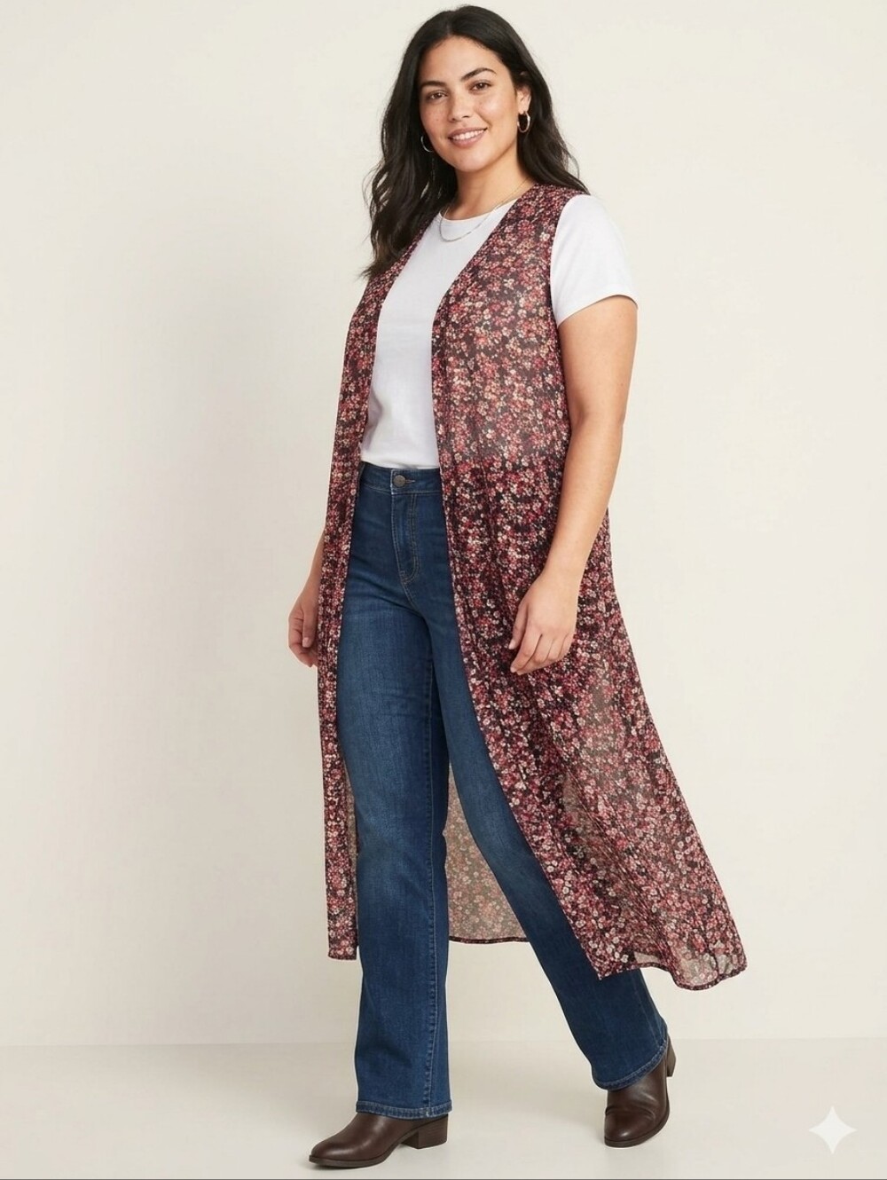 Lularoe Floral Duster Cardigan XL